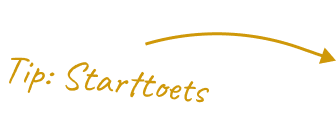 Tip om de starttoets klaar te zetten